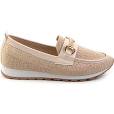 Bambi Bej  Kadın Loafer Ayakkabı K01311000382