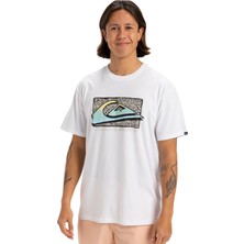 Quiksilver Retro Fade Erkek Beyaz Tişört