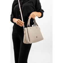 Just Polo JP4018  Kadın Gofraj Baskılı 3 Bölmeli Ayarlanabilir Uzun Askılı El ve Omuz Çantası OZT4018