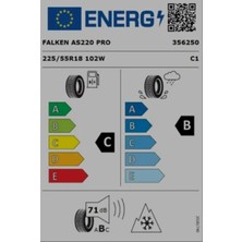 Falken 225/55 R18 102W Xl Euroall Season AS220 Pro Oto 4 Mevsim Lastiği (Üretim Yılı: 2025)