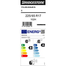 Bridgestone 225/65 R17 102H Turanza 6 Oto Yaz Lastiği (Üretim Yılı:2025)