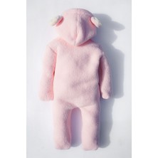 x Ipek Atlas  Kız Erkek Bebek Çocuk Pembe Peluş Tulum