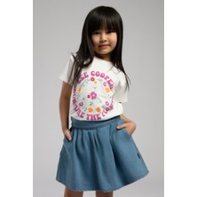 Ripon Kız Çocuk Jean Etek Denim