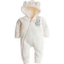 x Ipek Atlas Erkek Kız Bebek Çocuk Nakışlı Ayıcık Tulum