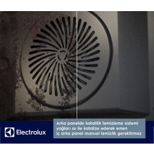Electrolux KODEF70X Steambake Buhar Ilaveli Katalitik Temizleme Sistemli 72 Lt Xxl Dekorlu Siyah Cam Ankastre Fırın