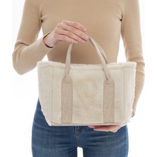 El-Omuz ve Kol Kullanımına Uygun Peluş The Tote Bag Kadın Çanta