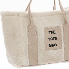 El-Omuz ve Kol Kullanımına Uygun Peluş The Tote Bag Kadın Çanta