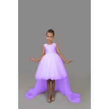 Kız Çocuk  Ön Kısa Arka Uzun Elbise Özel Gün Doğum Günü Mezuniyet Balo Parti Elbise