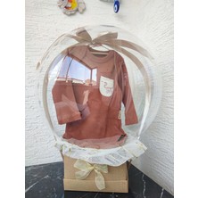 Unisex Bebek Zıbın Takımı Taba Doğum Tebrik Günü Hediye Kutusu