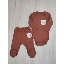 Unisex Bebek Zıbın Takımı Taba Doğum Tebrik Günü Hediye Kutusu