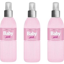 Eyüp Sabri Tuncer Bebek Kolonyası Baby Pink 150 ml Silindir Pet Şişe Sprey x 3 Adet