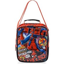 %100 Polyester Örümcek Adam Su Itici Özellikli Kumaş Uv Baskılı Çocuk Okul Beslenme Çantası