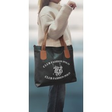 Club Fashion Polo Baskılı Günlük El ve Omuz Çantası