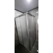 Giray Duşakabin 80CM x 110CM Parlak Profil Köşeden Girişli Mika Duşakabin