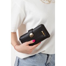 Kadın Mıknatıslı Kartlık ve Cüzdan NEWPOLO320 - Mor