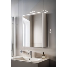 Martha Life Aynalı Banyo Dolabı – Raflı Lavabo Üstü, Modern Tasarım 55X60