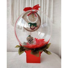 Yeniyıl Yılbaşı Konsept Kapı Duvar Süsü Çan Kozalak Ev Hediyesi Hediye Kutusu