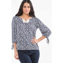 Yaka Detaylı Kadın Bluz KT01829