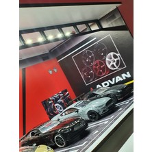 1:64 Ölçek Advan Temalı LED Işıklı Sergileme Standı/Diorama (DEMONTE)