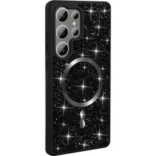 Teleplus Samsung Galaxy S25 Ultra Kılıf Glitter Mozaik Magsafeli Taşlı Pırlanta Kapak