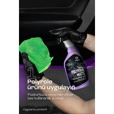Grass Matte Torpido & Gösterge Paneli Temizleyici Parlatıcı  - Üzüm Kokulu Mat Yüzeyler İçin Leke Bırakmaz, Polyrole Matte Üzüm Oto Kokpit Temizleyici ve Parlatıcı 600ml