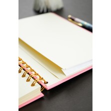 Victoria's Journals Canvas Sert Kapak Spiralli Defter A5 100GR 160 Sayfa Çizgili Bordo