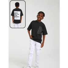 Jacklions Erkek Çocuk Pamuklu Siyah Tshirt