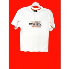 Carinos Erkek Çocuk Realistic Yazılı Pamuklu Tshirt