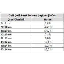 Oms Basık Tencere 36 x 14 cm