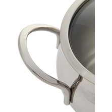 Oms Collection 2009 2 Parça Paslanmaz Çelik Mini Küre Basık Tencere 12X6 cm