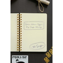 Victoria's Journals Canvas Sert Kapak Spiralli Defter A5 100GR 160 Sayfa Çizgili Yeşil