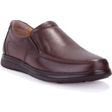 Dagoster DMA08-432 Siyah Ortopedik Poliüretan Taban Günlük Erkek Deri Ayakkabı