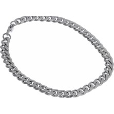 Unisex 6 mm Zincir Çelik Bileklik
