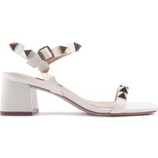 Nine West Herve 4fx Beyaz Kadın Topuklu Sandalet