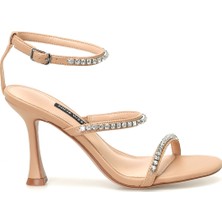 Nine West BRENDA 3FX Krem Kadın Topuklu Sandalet