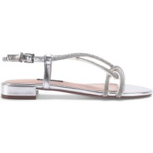 Nine West Nayeme 3fx Gümüş Kadın Düz Sandalet