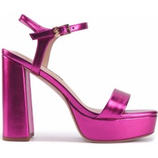 Nine West Moma2 3pr Fuşya Kadın Topuklu Sandalet