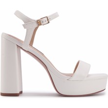 Nine West Moma 3pr Beyaz Kadın Topuklu Sandalet