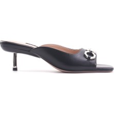 Nine West BARR 4FX Siyah Kadın Topuklu Terlik