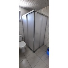 Giray Duşakabin 80CM X100CM Parlak Profil Köşe Girişli Mika Duşakabin