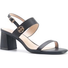 Nine West NACEDIA 5FX Siyah Kadın Topuklu Sandalet