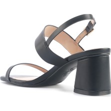 Nine West NACEDIA 5FX Siyah Kadın Topuklu Sandalet