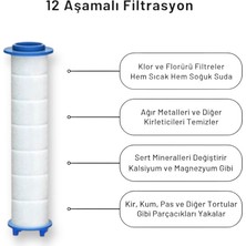 6 Adet Yüksek Kalite Kireç Önleyici Duş Başlığı