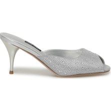 Nine West DONNELA 4FX Gri Kadın Topuklu Terlik