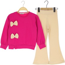 Kız Çocuk Tayt Takım Fiyonklu