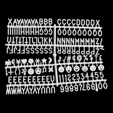 Ahşap Çerçeveli Keçe Harf Panosu (Beyaz Harf), Özel Keçe Letter Board 170 Parça Harf ve Sembol Dahil | Bebek Fotoğraf Panosu