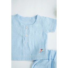 BS Hood x Ipek Atlas Erkek Kız Bebek Çocuk Müslin Kısa Kollu Takım