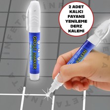 2 Adet Kalıcı Derz Kalemi Su Bazlı Fayans Yenileme Derz Kalemi
