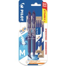 Pilot Frixion Clicker - Geri Çekilebilir Silinebilir Jel Mürekkep Kalem + Yedek Refill