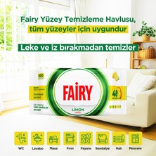 Fairy Çok Amaçlı Yüzey Temizleme Mendili 100 Yaprak 3 Adet | Limon Yağlı | Beyaz Sirke Karbonat